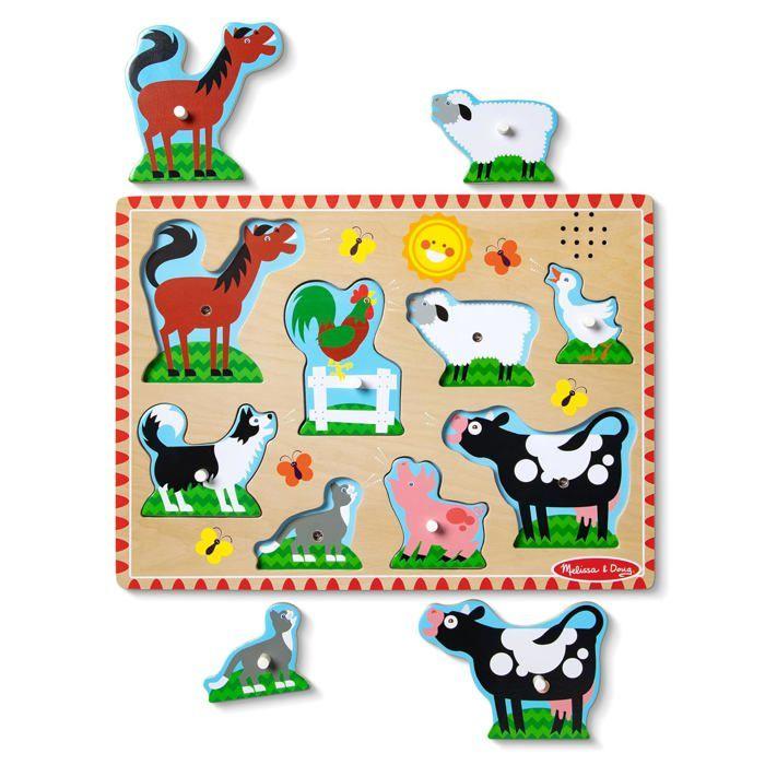 Melissa & Doug - Puzzle Sonore Animaux De La Ferme