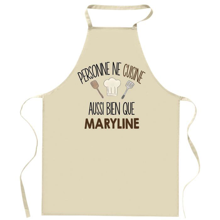 Tablier de cuisine - Planetee - Personnalisé prénom - Coton résistant - Impression France