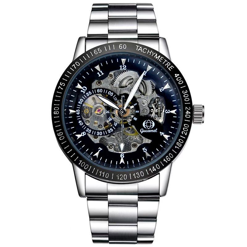 New Top Brand Automatic Mechanical Watch Business Hollow Fashion Men's Automatic Mechanical Watch