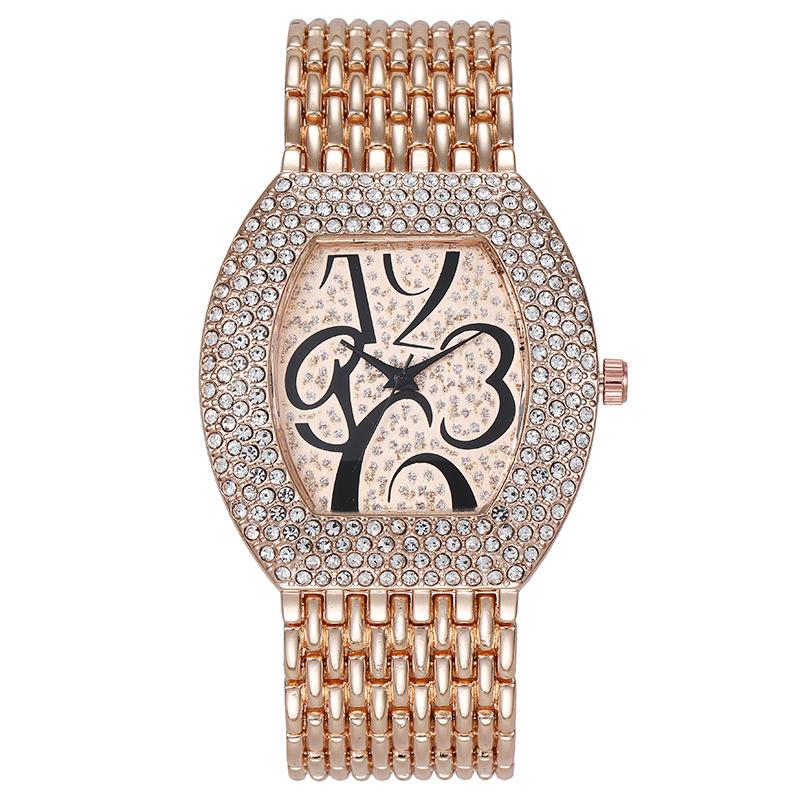 

Стильные полностью алмазные цифровые женские часы с большим циферблатом женские часы кварцевые женские часы