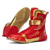 Professional Wrestling Shoes for Men Lightweight Male Boxing Training Sneakers Large Size Black White Big Size