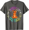 Peace Love Dogs Yoga Funny Graphic Tee Soft Cotton TShirt Casual Gift for Dog Lovers