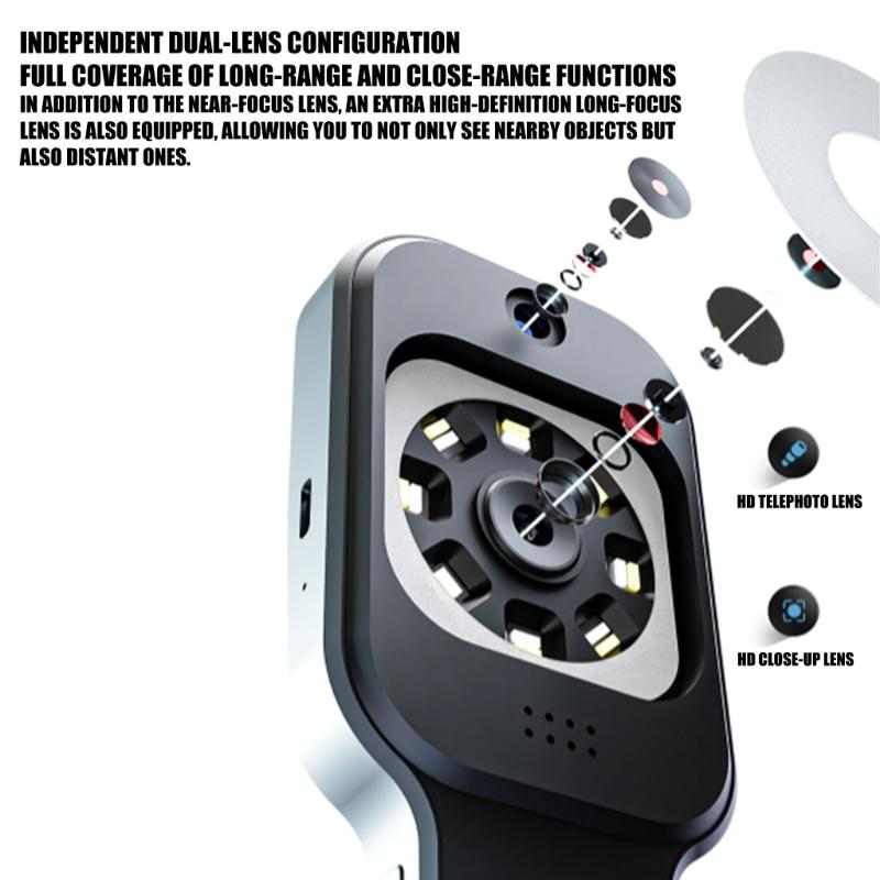 Elder Friendly Digital Microscope 3inch Display 12MP Camera Handheld Magnifier With Builtin LED Light