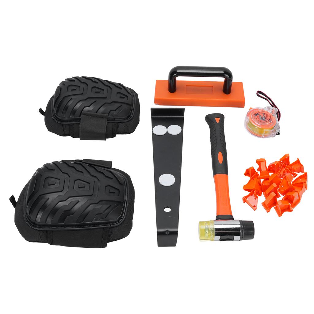 Unelte Parchet Laminat Ciocan cu Două Fețe Bloc de Bătut Bară de Tragere 20 Distanțiere Metru de Bandă 5M pentru