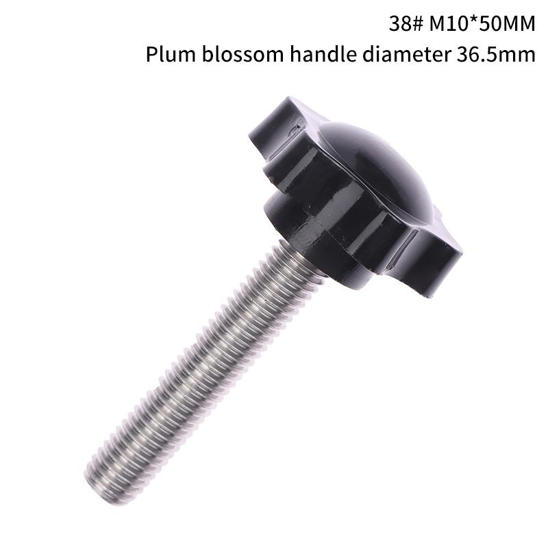 2 szt. Sprzęt przemysłowy M6 M8 M10 38 # gwint w kształcie gwiazdy śruba mocująca gałka bakelitowa plastikowa główka uchwyt śruba