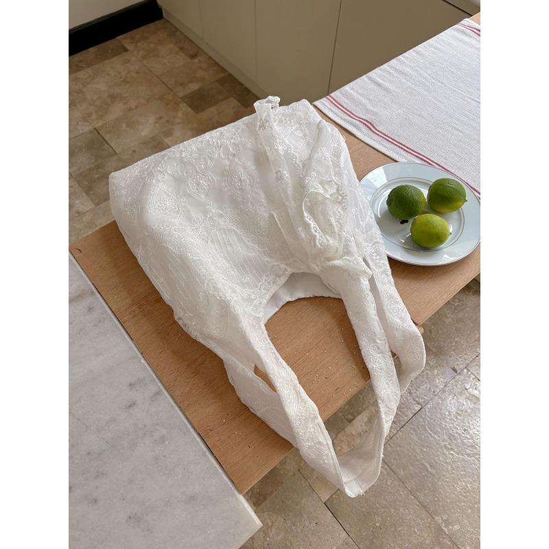 

Вместительная сумка-тоут на одно плечо Gentle Fairy, сумка-багет для通勤 белый