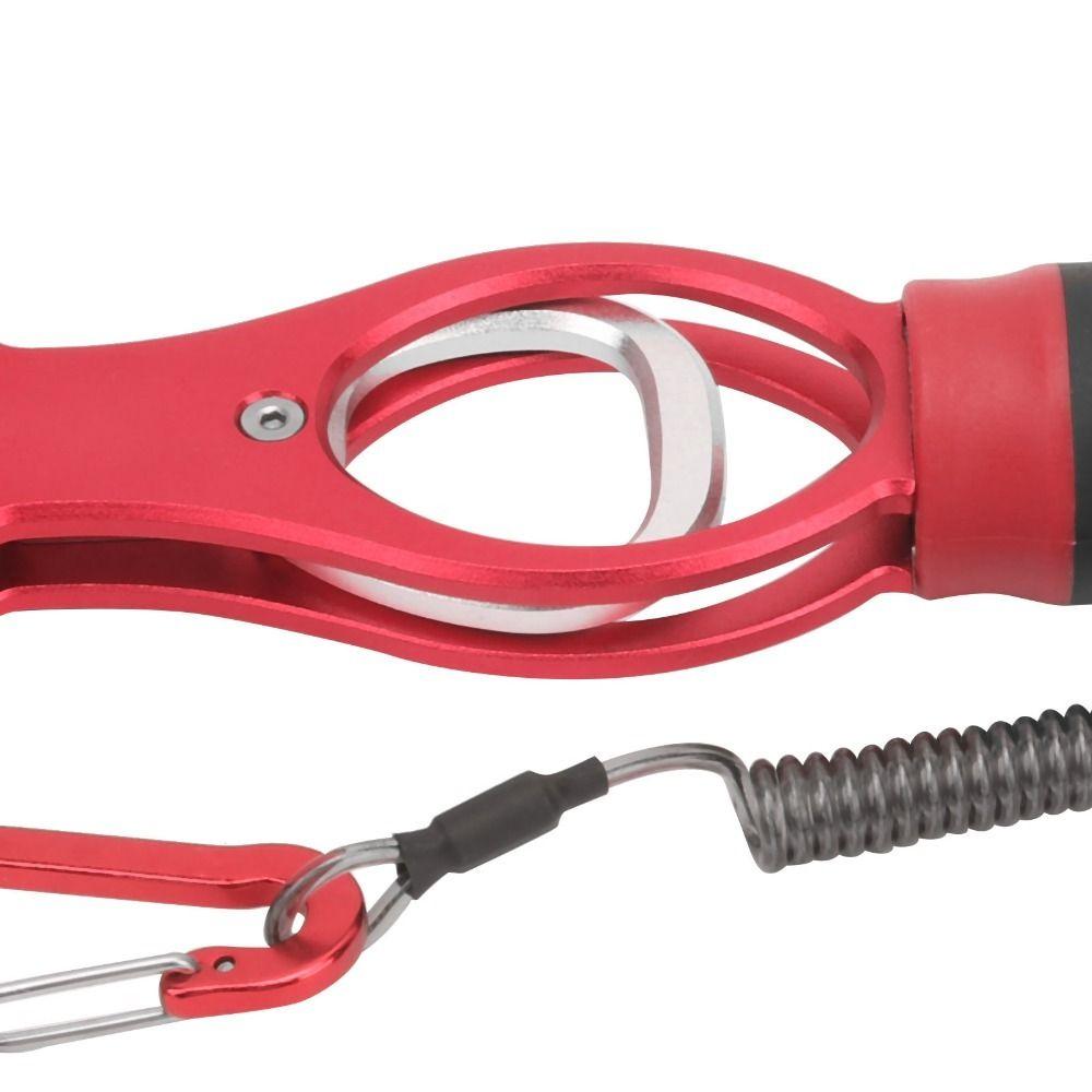 Portable Aluminum Alloy Fish Controller Built-in Scale Non-Slip Handle Fish Grip Lightweight 28cm Fish Scale Outdoor Adventures