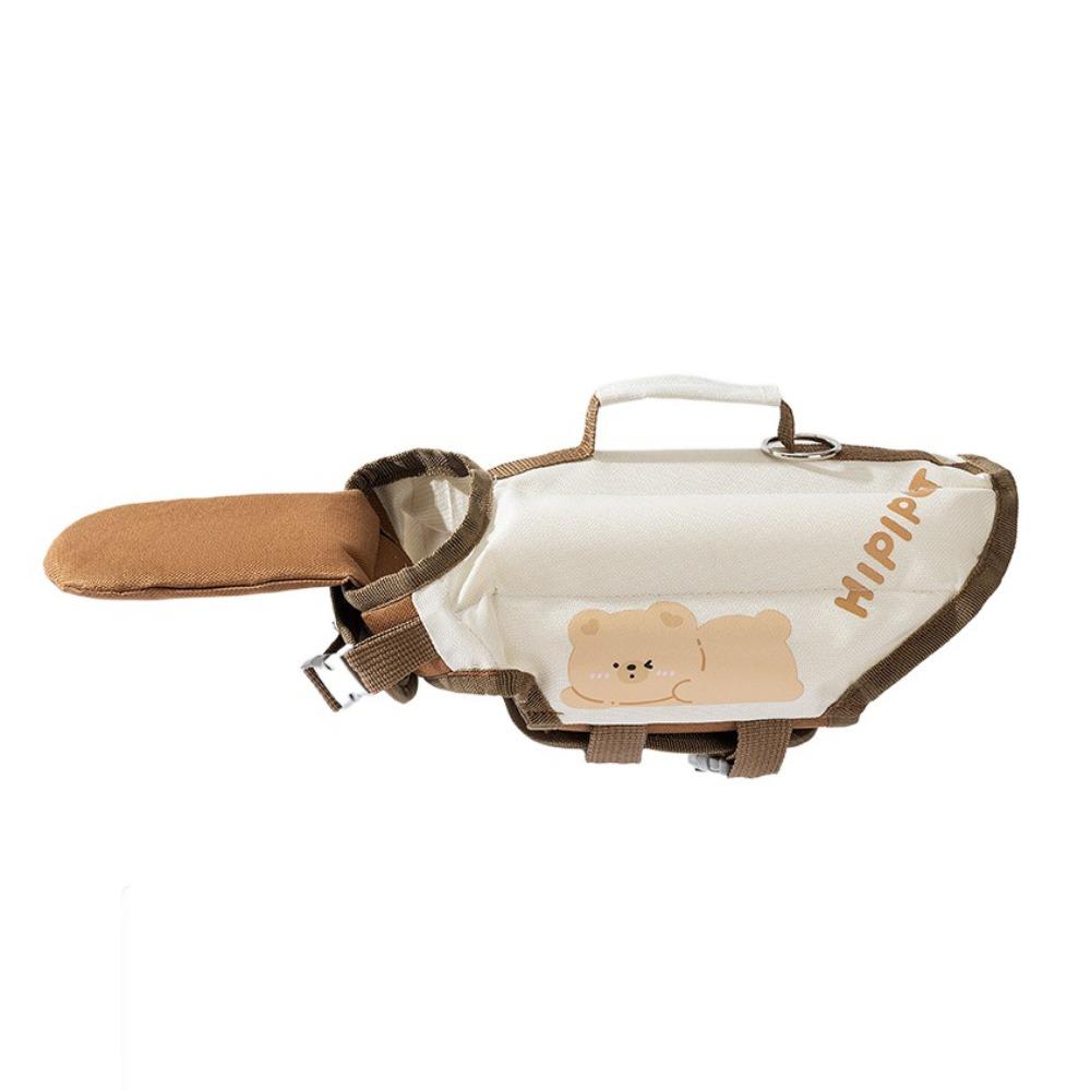 

High Buoyancy Dog Swimming Vest Anti Choking Dog Safety Vest Fashion Dog Life Jacket Swimming XL кофейный