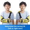 Velpeau Kinder Armschlinge Schulterimmobilisator mit Hüftgurt, Schwammgefülltes Design, Armstützorthese für Kinder, Jungen, Mädchen