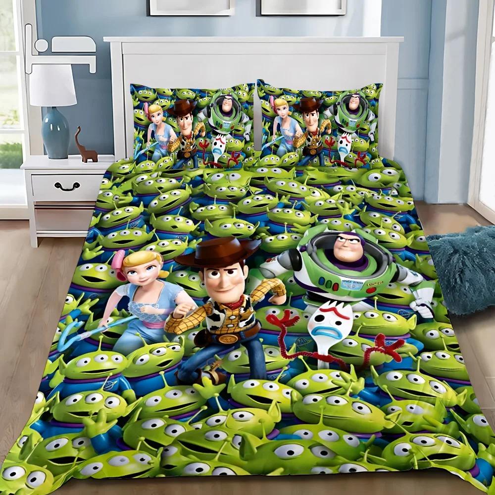 3D-Druck Toy Storys Buzz Lightyear Bettwäsche-Set für Mädchen und Erwachsene Einzelbett Twin Queen-Size Bettbezug Kissenbezug Bettwäsche