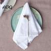 Soft Fabric Napkins Rustic Cloth Napkin 16 Inch Solid Color Linen Machine Kitchen Washable Farmhouse Style Napkin for Wedding Bridal Shower