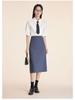 Women's Short-Sleeve White Wrinkle-Resistant Professional Shirt and Suit Dress Set for Work or Interviews