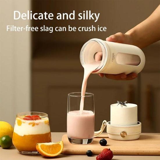 10 čepelí Přenosný elektrický mixér na džus 350 ml Mixéry na ovoce USB dobíjecí Pohár na smoothie Mini odšťavňovač Výrobník džusu