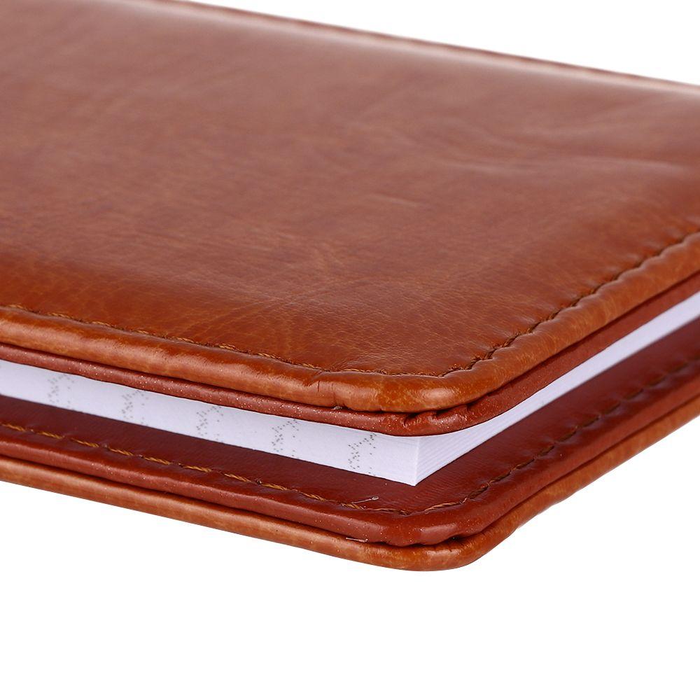 Leather A7 Planner Mini Pocket Notebook Note Book Refills Work Notepad Memos