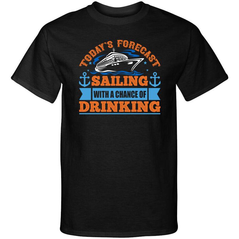 

Todays Forecast Sailing with a Chance of Drinking Cruise Vacation Graphic Shirt S разноцветный
