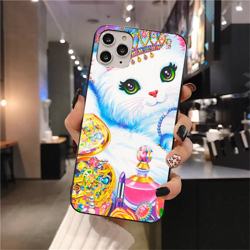 Custodia per telefono artistica Lisa Frank per iphone 12 pro max 11 pro XS MAX 8 7 6 6S Plus X 5S SE 2020 XR