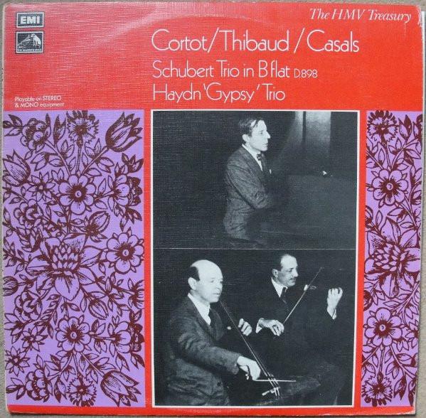 

LP Record ALFRED CORTOT JACQUES THIBAUD PAB Schubert Trio In B Flat D.898 Ha HLM7017 His Masters Vo 1972 UK Classical Used