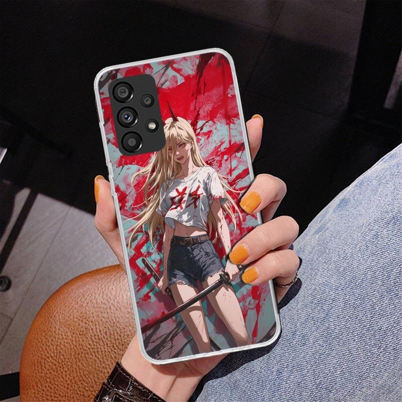 C-Chainsaw Mans Power Phone Case For Samsung Galaxy A52 A32 A22 A12 A51 A31 A50S A30S A20S A10S Note 20 Ultra 10 Plus S10 A72 A7