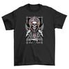 Gothic_18 Skeleton Wings Tee - Spooky Yet Stylish! Unisex Printed Design, 100% C