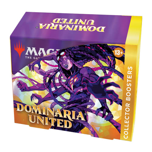 Magic: The Gathering Dominaria Unite Collector Booster (English Version) with 2 History Promo Cards (Box of 12 Packs) MTG Trading Card Wizards of the