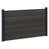 WPC and Aluminum Fence Panel Black