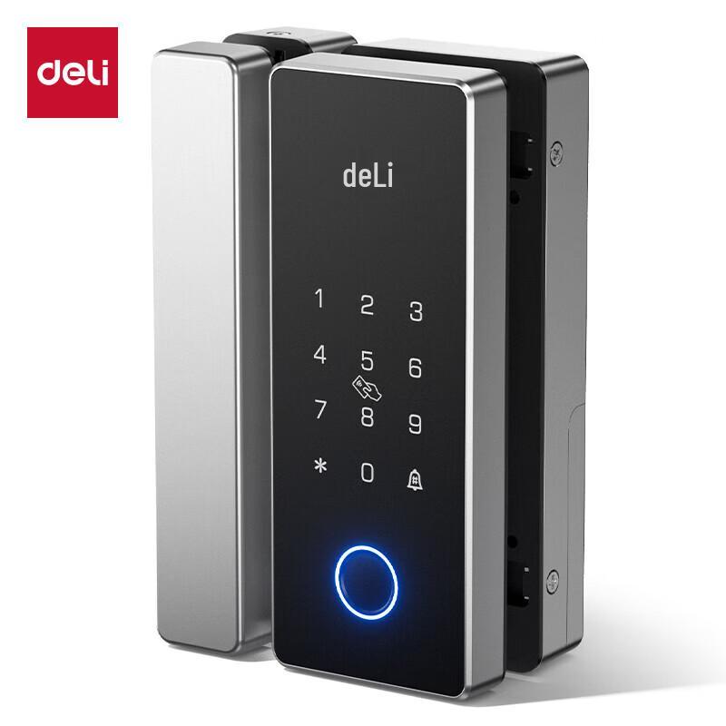 

Умный замок Deli AL103 для стеклянной двери с отпечатком пальца и Bluetooth, штекер CN (адаптер в комплекте)