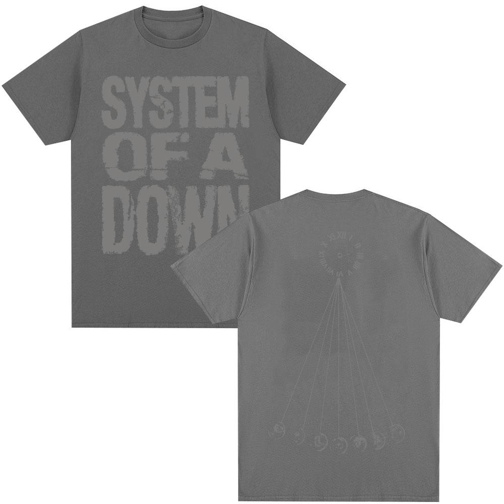 Rocková kapela System of A Down Mezmerize Tričko Pánské Dámské Vintage Hip Hop Gotické Harajuku Trička Nadměrné Bavlněné Ležérní Tričko