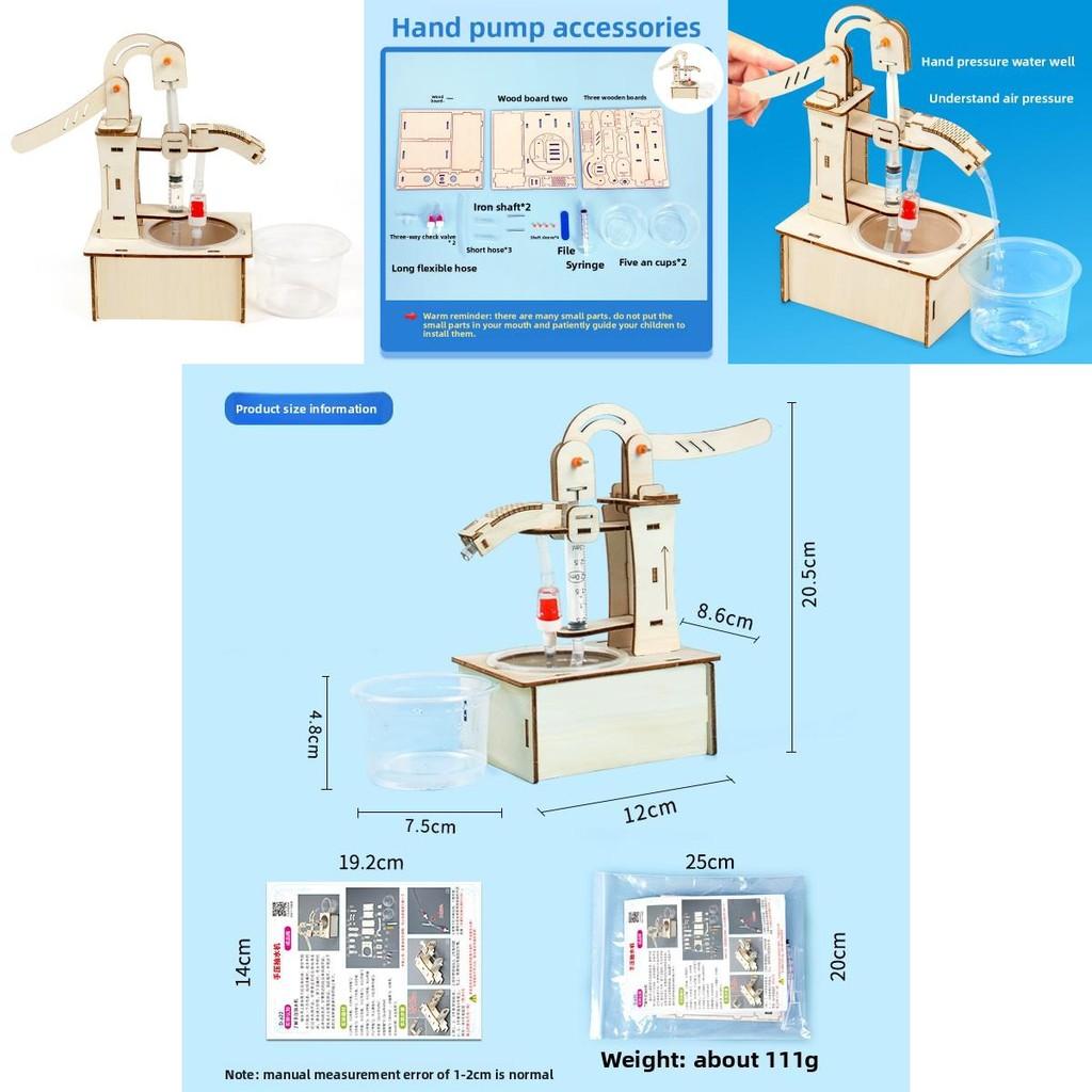 Science Experiment Diy Hand Pump Kit For Kids Educational Science Toys