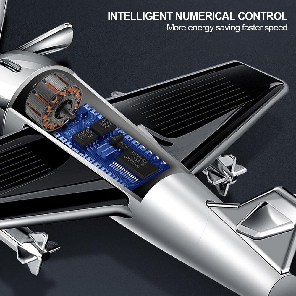Car Air Freshener Solar Aircraft Decoration Mini Car Perfume Air Freshener Fragrance Car Airplane Ornament Car