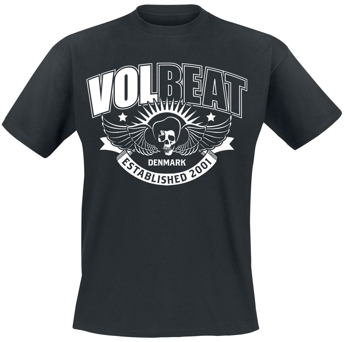 

2026 Summer Volbeat Graphic Cotton Band Shirt Unisex Summer Short Sleeve Fashion Brand Tee Luxury Casual Vintage M
