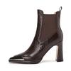 Shoes Women Lace Up Genuine Leather High Heel Pumps Female Low Top Metal Pointed Toe Wedding Party Ankle Boots Casual Shoes