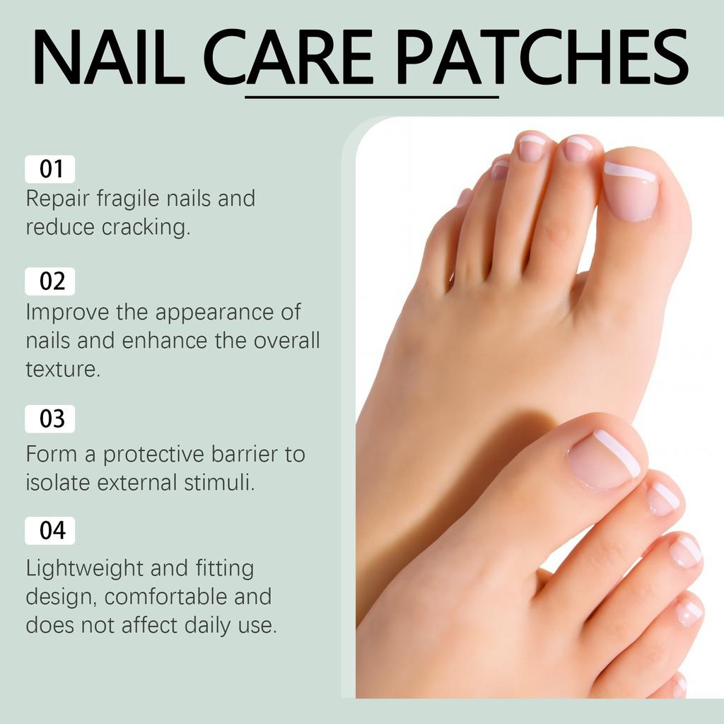 Unha do pé Força Extra 32 Peças Adesivos de Unha Noturnos Para Unhas do Pé Para Fortalecer as Unhas e Reduzir a Quebra