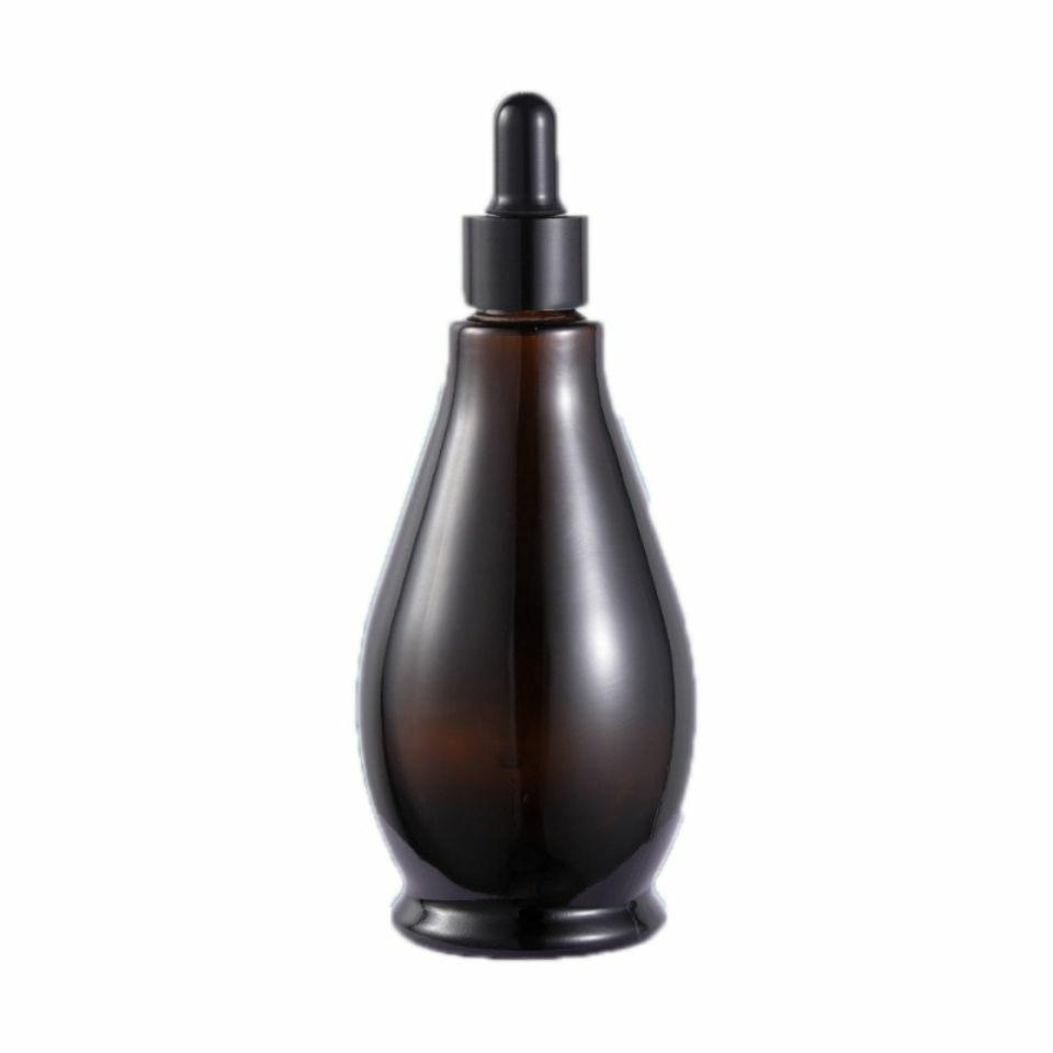 Amber Glass Serum Dispensing Bottle - Portable Essential Oil Cosmetic Bottle for Beauty Salon.
