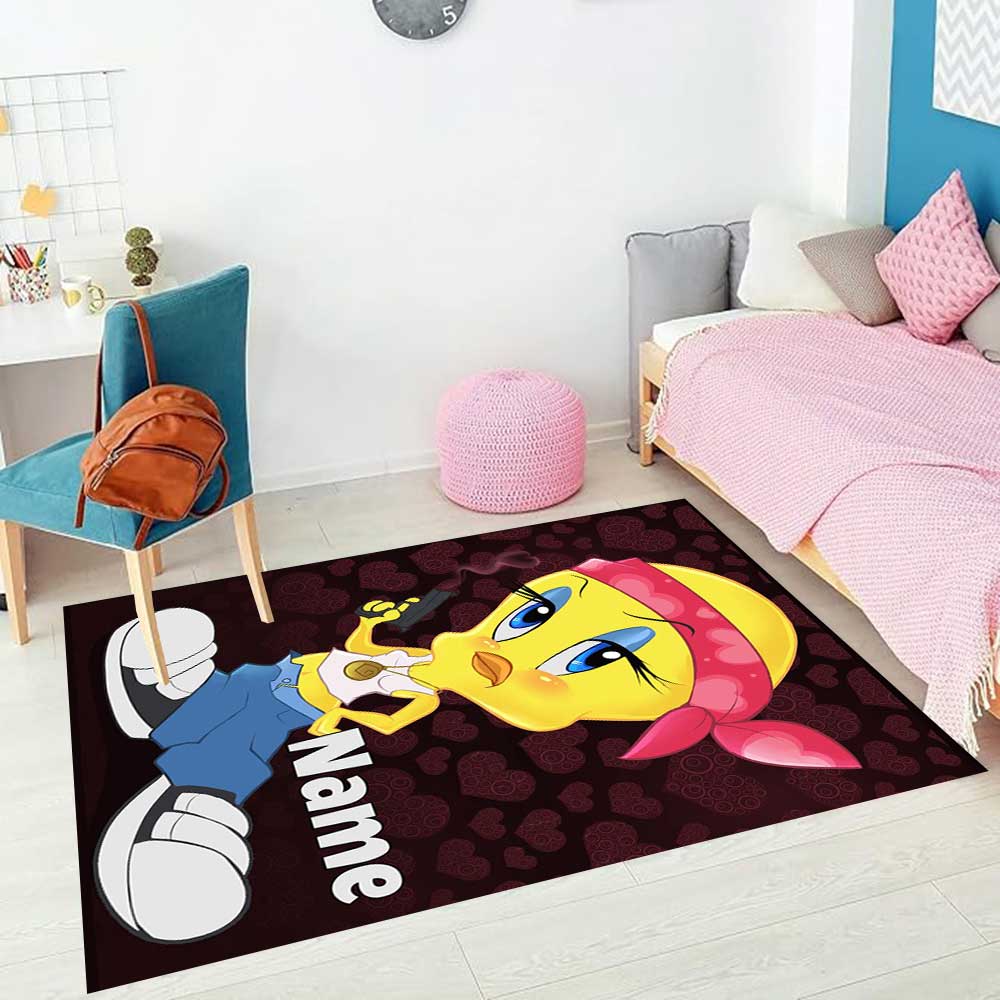 Warner Bros. Film (8) Personalizza il tuo tappeto con nome, cuscino per sedia da ufficio, regalo per camera da letto, soggiorno di casa.