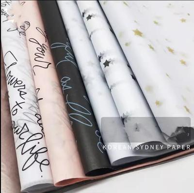 20pcs Tissue Paper Craft Paper Bouquet Wrapping Paper Gift Packing Paper Home Decoration Festive Party Supplies