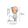 Cartoon Toilet Sticker Child Urination PVC Warning Door Wall Removable Funny Bathroom Decal Waterproof DIY WC Self Adhesive