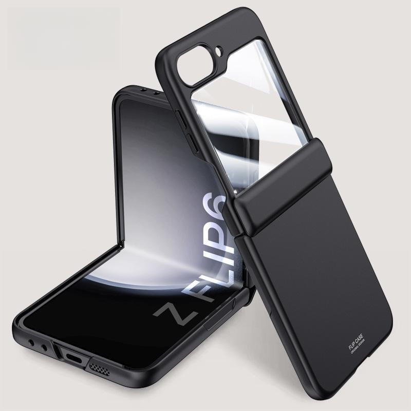 The Skin-like Matte Hinge Is Suitable for The Samsung Zflip6 Phone Case. Galaxy6 Generation Folding Full Package 6 Sets