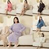 Coral Fleece Sleep Gown For Women With Thick Warmth For Winter Home Comfort