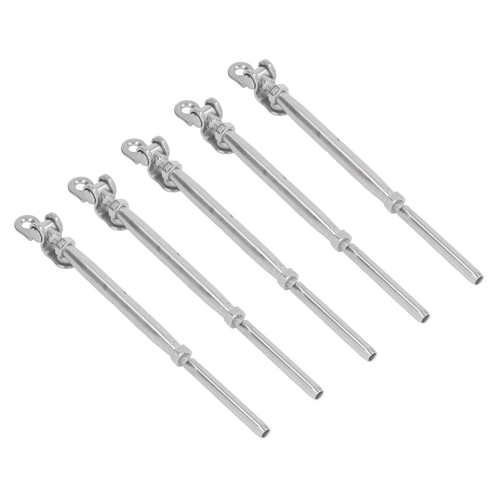 5 Stück Gewinde-Pressöse Stockschraube Edelstahl 316in Kabelgeländer Pressöse Stockschraube für die Industrie