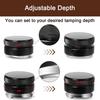 51/53/58mm Coffee Distributor – Professional Espresso Distribution Tool, Aluminum Alloy Textured Grip, For Portafilters, Black
