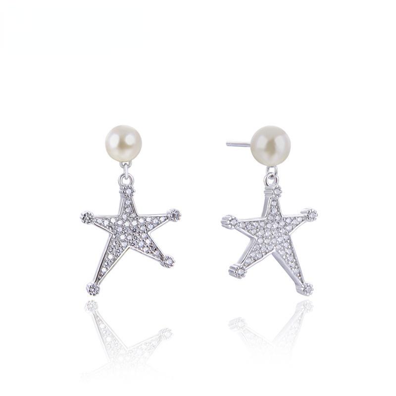 Lindon 925 Sterling Silver Synthetic Pearl Earrings Drop Earrings For Women Wedding Party Gifts