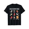 Wie man Vögel Nichtvögel Eichhörnchen identifiziert Lustige Bilder Vogelbeobachter Und Gelegenheits-Grafik-T-Shirtswounisex Kleidung Sommer Y2k