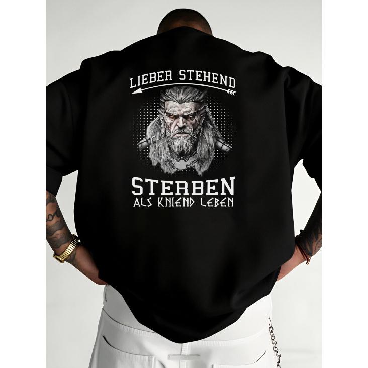 Biker-Themed T-Shirt with Vis Print & Biker B-O Ohse O-k Nkelz - Round Neck Casual Shirt Suitable for - Wear, Machine Washable Motorcycle Apparel for