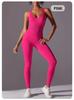 Damen Fitness Sets, Damen Yoga Kleidung, Sportbekleidung, Damen Sport Overalls, Dehnbare Fitnesskleidung, Sexy Tanktop Stil Overalls