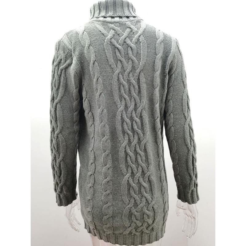 Autumn and Winter Long Sleeve Casual Knitted Sweater Dress Women Vintage Slim Fit Solid Knitted Dress Women Elegant Turtleneck Sexy Lady Dresses 24905