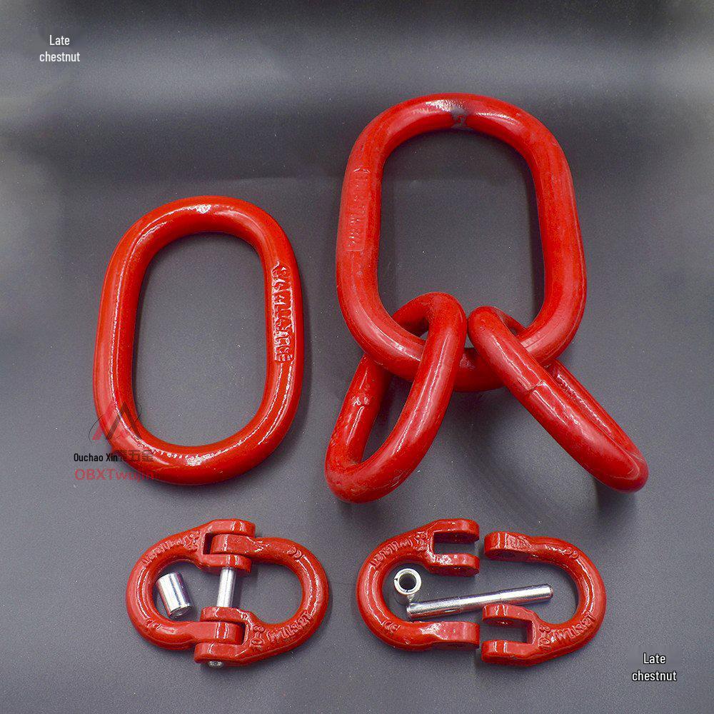 Heavy Duty Lifting Chain Connector with Eye Ring and Snap Hook