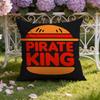 B-Burger K-King Logo Cushion Cover Home & Car Dual-Scene Pillow Cover: Reversible for Premium Comfort