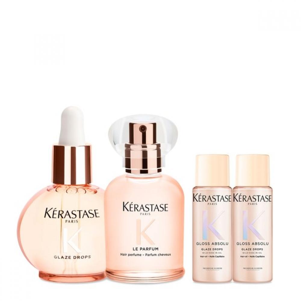 K Rastase Gloss Absolu Perfume Hair Mist + Perfume Hair Oil Set Floral Bouquet Single option