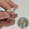 PANJBJ Inel Geometric din Argint 925 cu Cristal pentru Femei Elipsă Punk Exagerat Picătură de Apă Inel Deschis Cadou Bijuterie