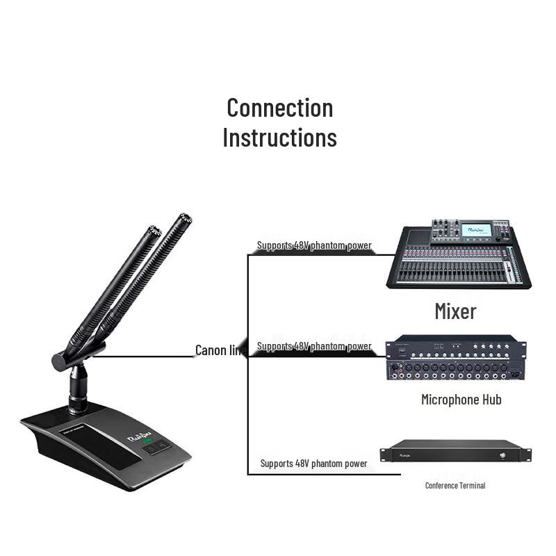 

Runpu RP-YXD823 Professional Wired Condenser Conference Microphone (CN version)